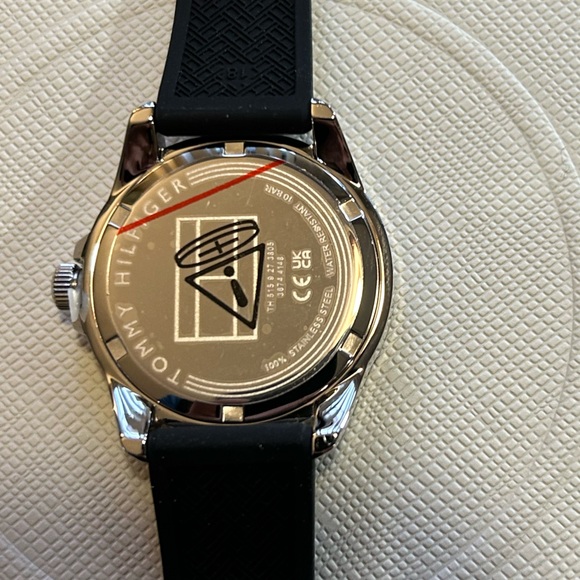 Tommy Hilfiger Watch With 36mm Black Face & Black Silicone Band main image 6